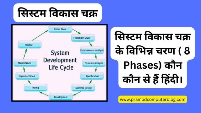 सिस्टम विकास चक्र के विभिन्न चरण ( 8 Phases) कौन कौन से हैं हिंदी।