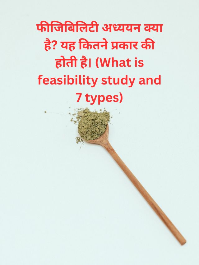 फीजिबिलिटी अध्ययन क्या है यह कितने प्रकार की होती है। (What is feasibility study and 7 types)