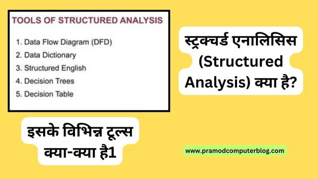 स्ट्रक्चर्ड एनालिसिस (Structured Analysis) क्या है? इसके विभिन्न टूल्स क्या-क्या है1